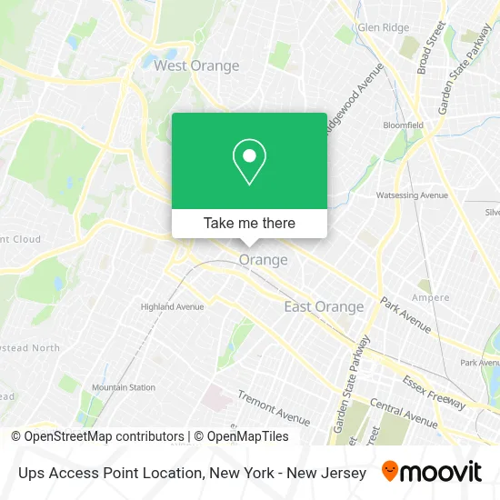 Ups Access Point Location map