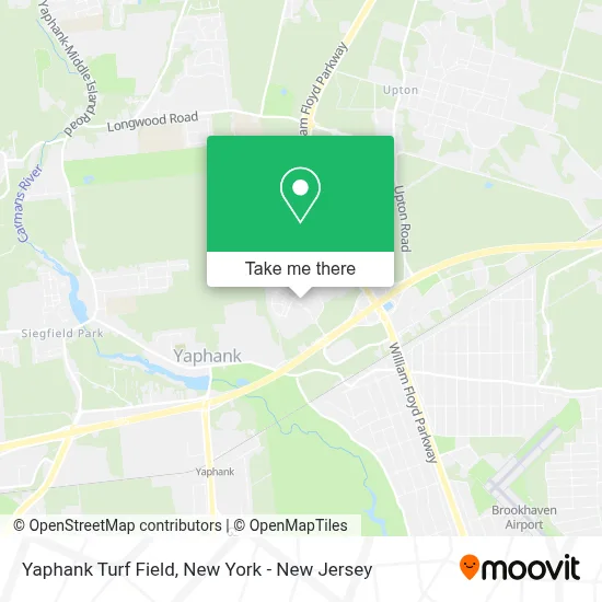 Yaphank Turf Field map