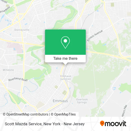 Scott Mazda Service map