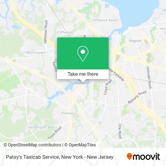 Patsy's Taxicab Service map