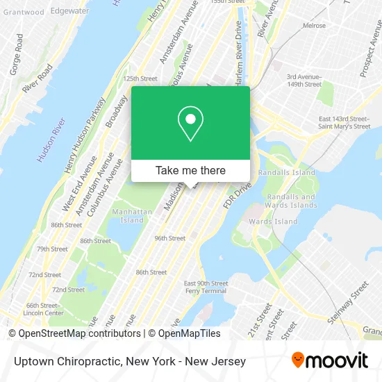 Uptown Chiropractic map