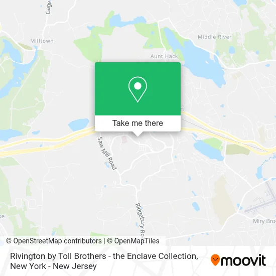 Rivington by Toll Brothers - the Enclave Collection map