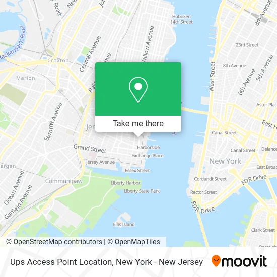 Ups Access Point Location map