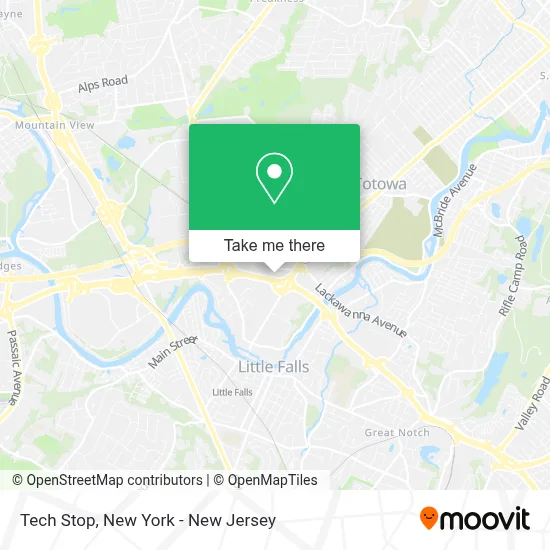Tech Stop map
