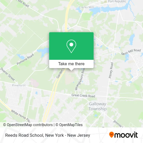 Reeds Road School map