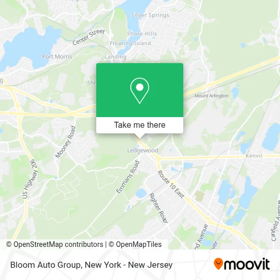 Bloom Auto Group map