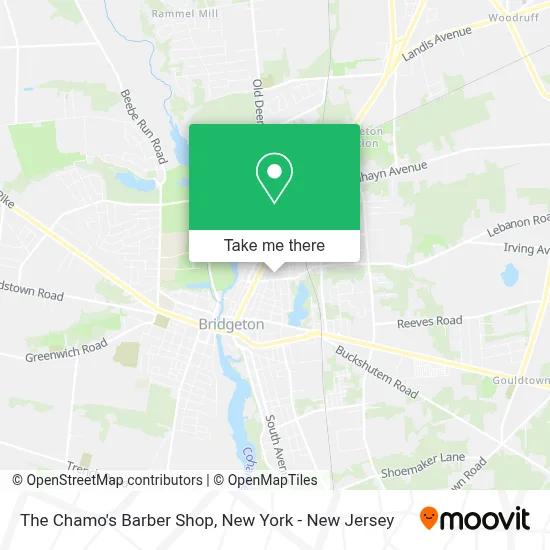 The Chamo's Barber Shop map