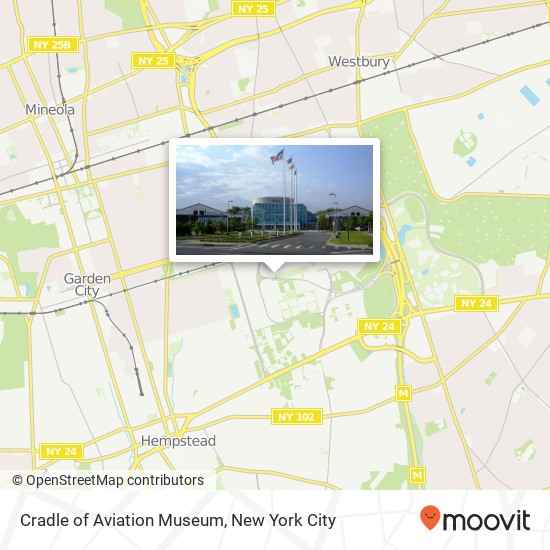 Cradle of Aviation Museum map