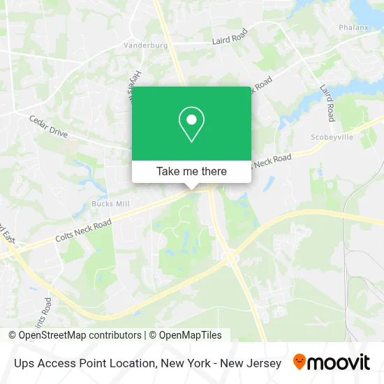 Ups Access Point Location map