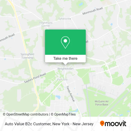 Auto Value B2c Customer map
