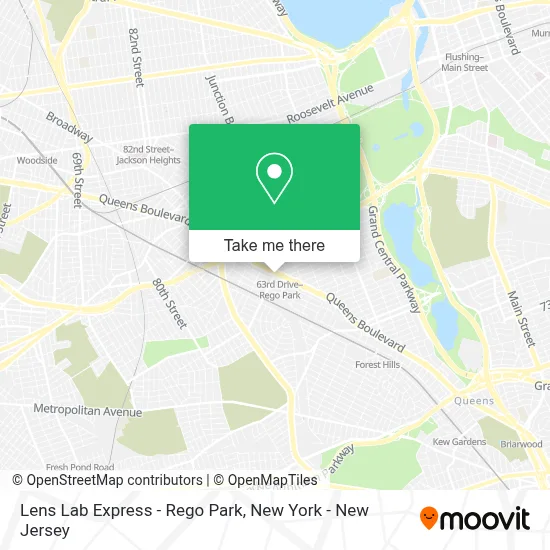 Lens Lab Express - Rego Park map