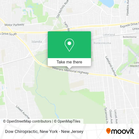 Dow Chiropractic map