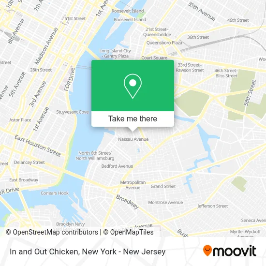 In and Out Chicken map
