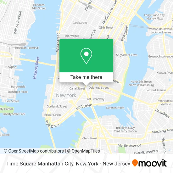 Time Square Manhattan City map