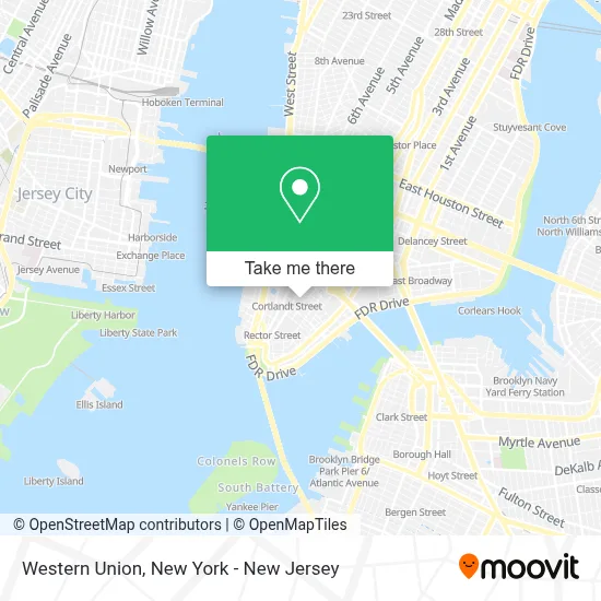 Western Union map