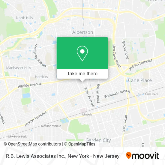 R.B. Lewis Associates Inc. map