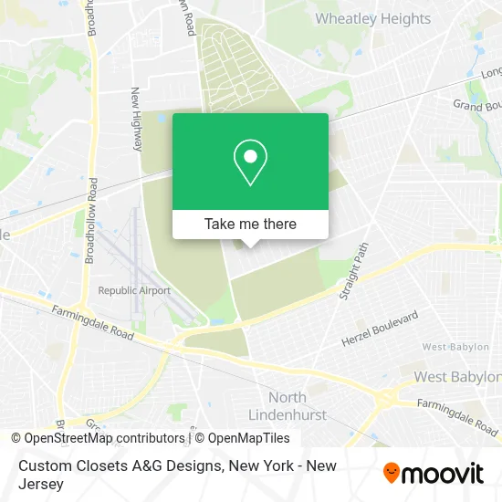 Custom Closets A&G Designs map