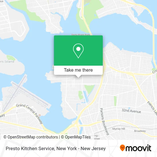 Presto Kitchen Service map