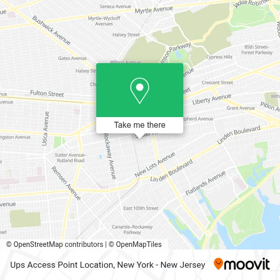Ups Access Point Location map