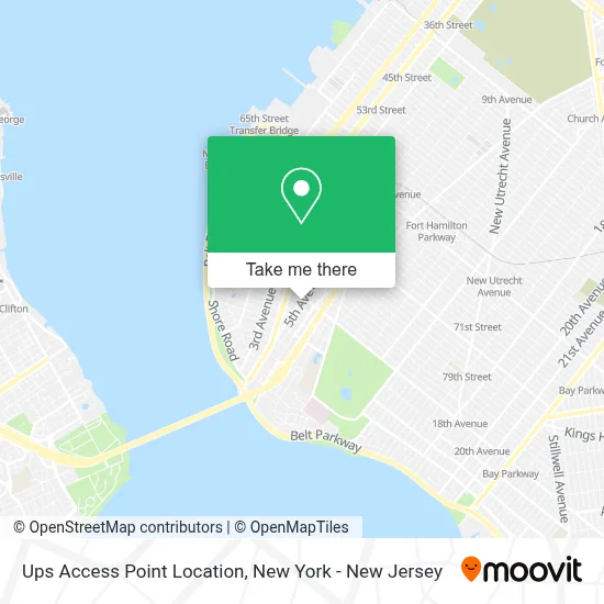 Ups Access Point Location map