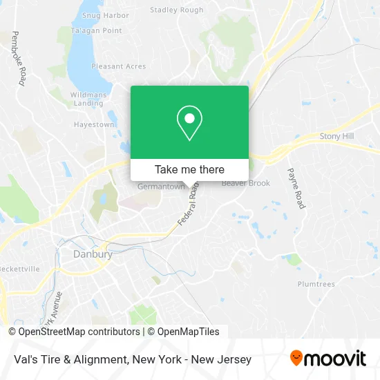 Val's Tire & Alignment map