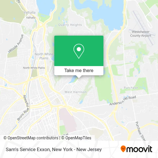 Sam's Service Exxon map