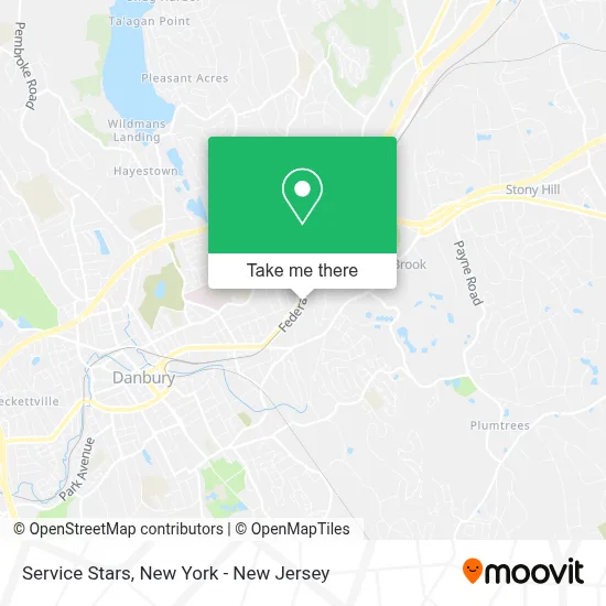 Service Stars map