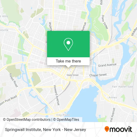 Springwall Institute map