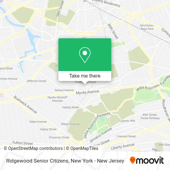 Ridgewood Senior Citizens map