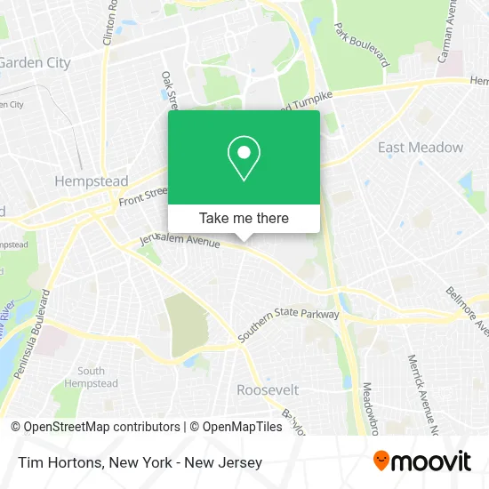 Tim Hortons map