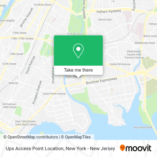 Ups Access Point Location map