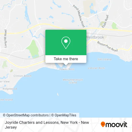 Joyride Charters and Lessons map