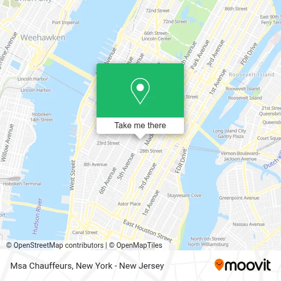 Msa Chauffeurs map