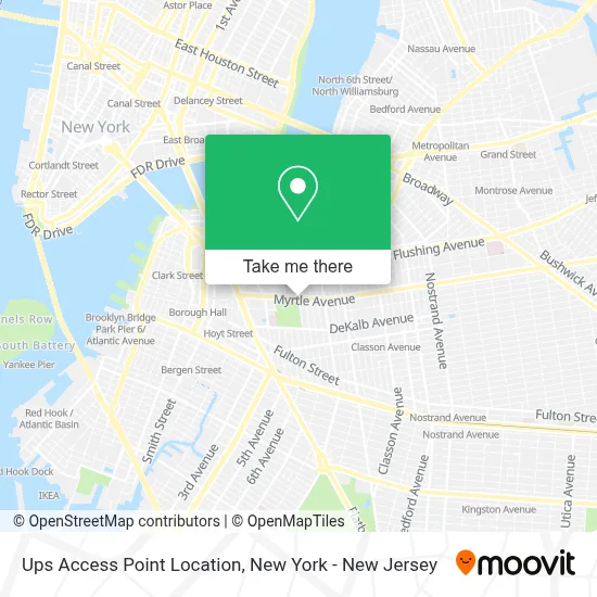 Ups Access Point Location map