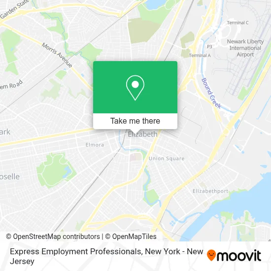 Express Employment Professionals map