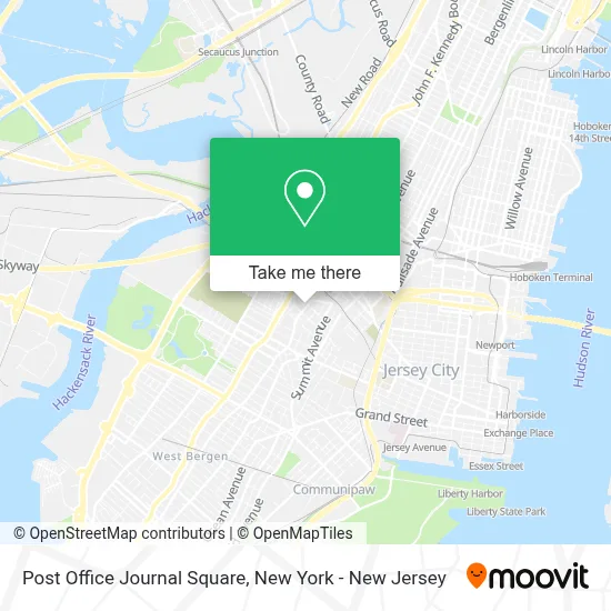 Post Office Journal Square map