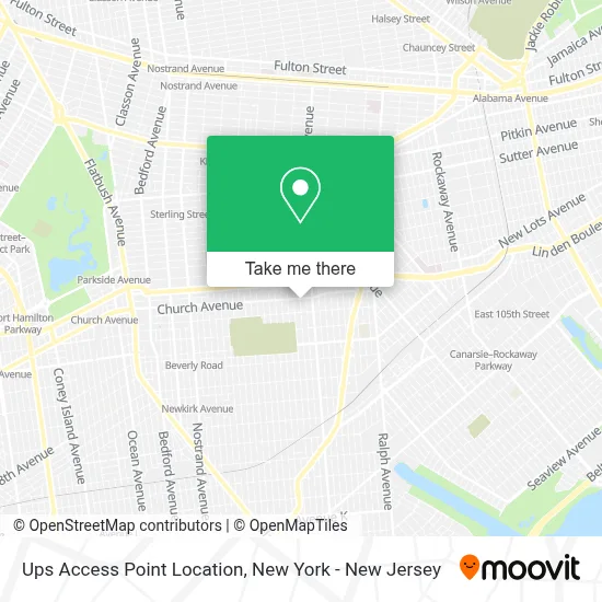 Ups Access Point Location map