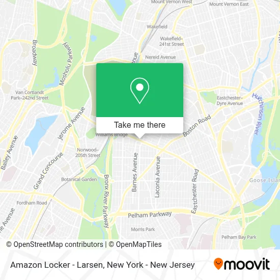 Amazon Locker - Larsen map