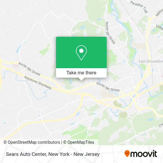 Sears Auto Center map