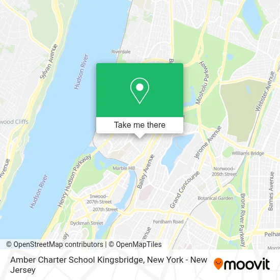 Amber Charter School Kingsbridge map