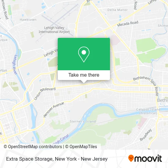 Extra Space Storage map