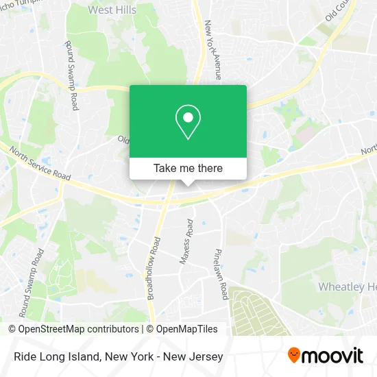 Ride Long Island map