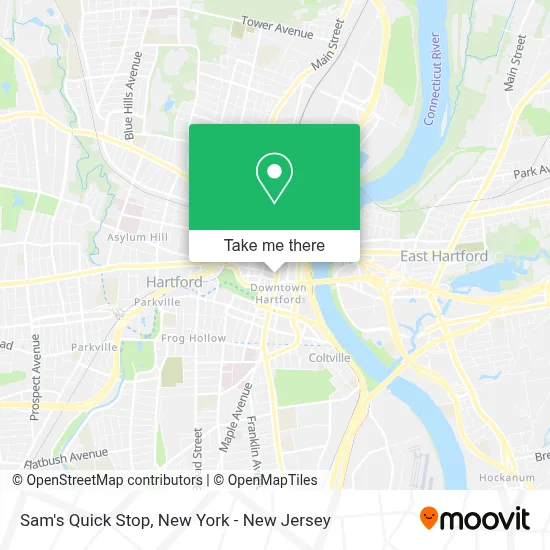 Sam's Quick Stop map