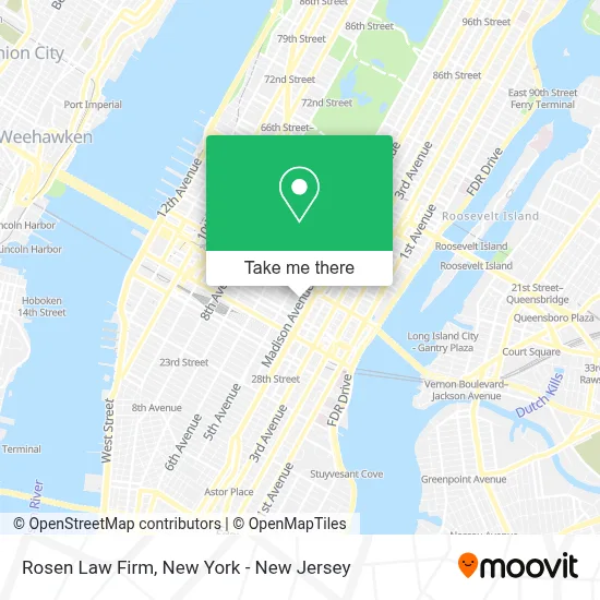 Rosen Law Firm map