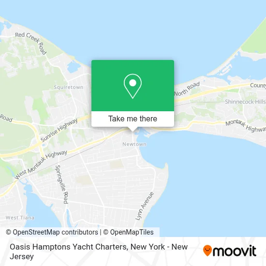Oasis Hamptons Yacht Charters map