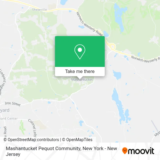 Mashantucket Pequot Community map