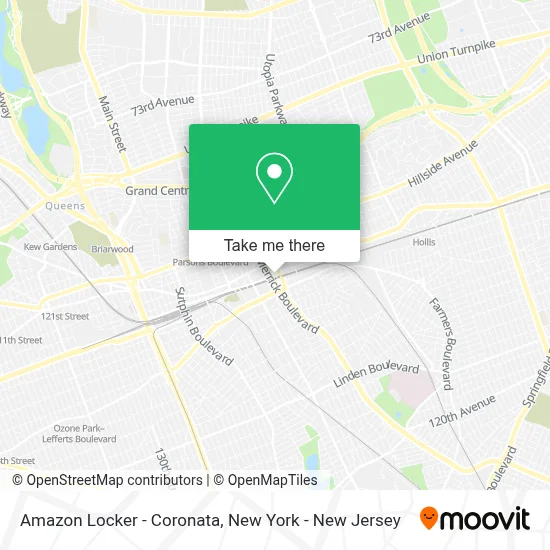 Amazon Locker - Coronata map