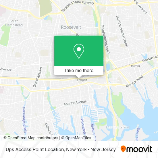 Ups Access Point Location map