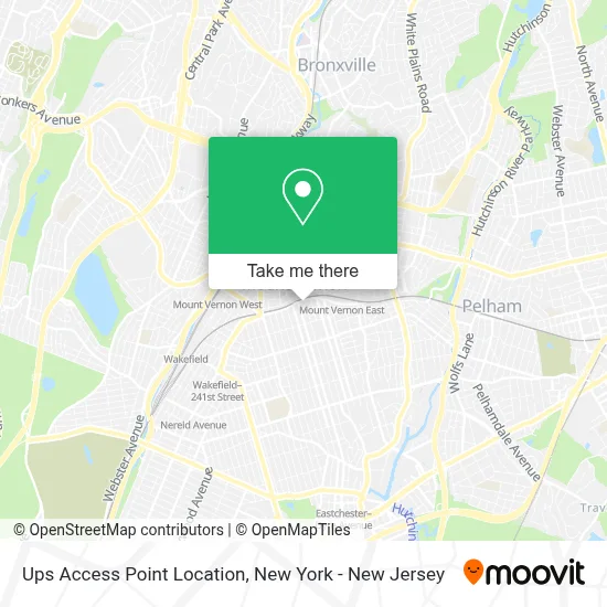 Ups Access Point Location map