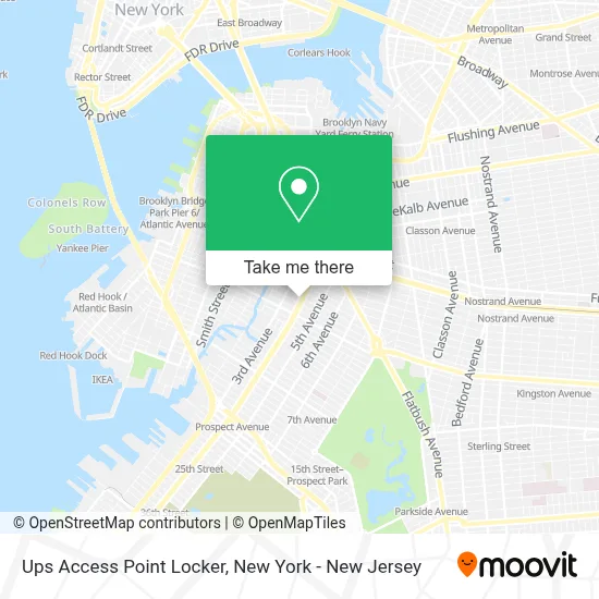 Ups Access Point Locker map
